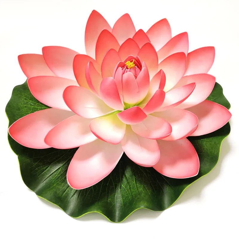 Floating Lotus Artificial Flower - Lifelike Water Lily for Pond and Garden Decoration