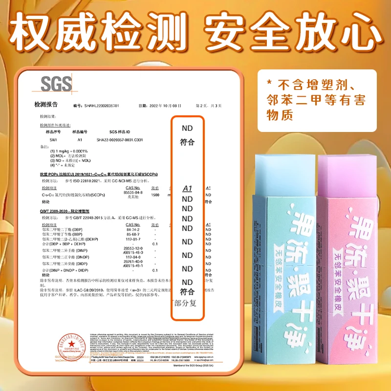 M&G Hot Sale Cute Colorful Eraser Roller Eraser, Multi-coloured Rubber Stationery for Kids, Office and Students Pencil Eraser