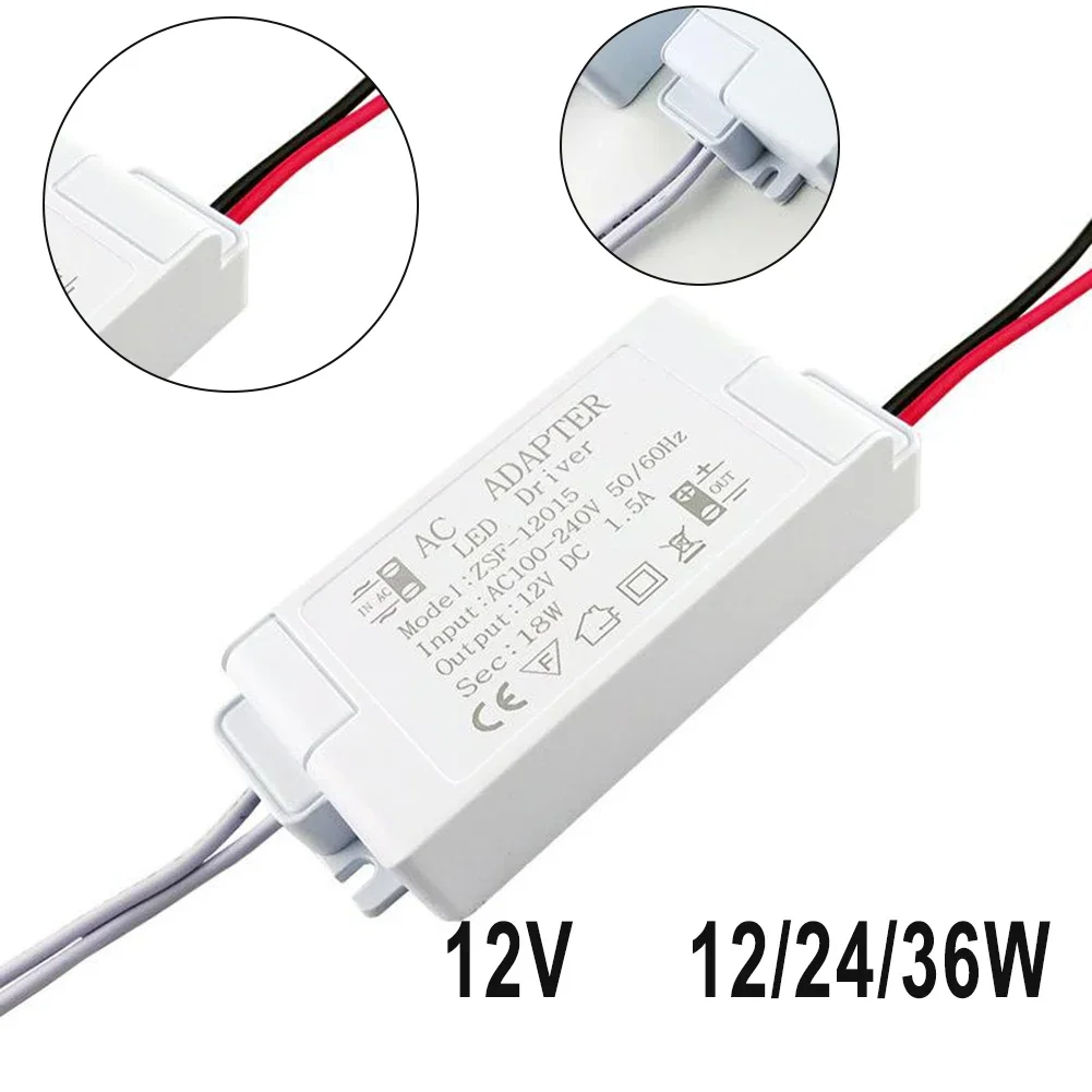 변압기 LED 드라이버 어댑터 가정용 고효율 전원 공급 장치, 12W, 24W, 36W, AC220 -240V DC12V, 신제품