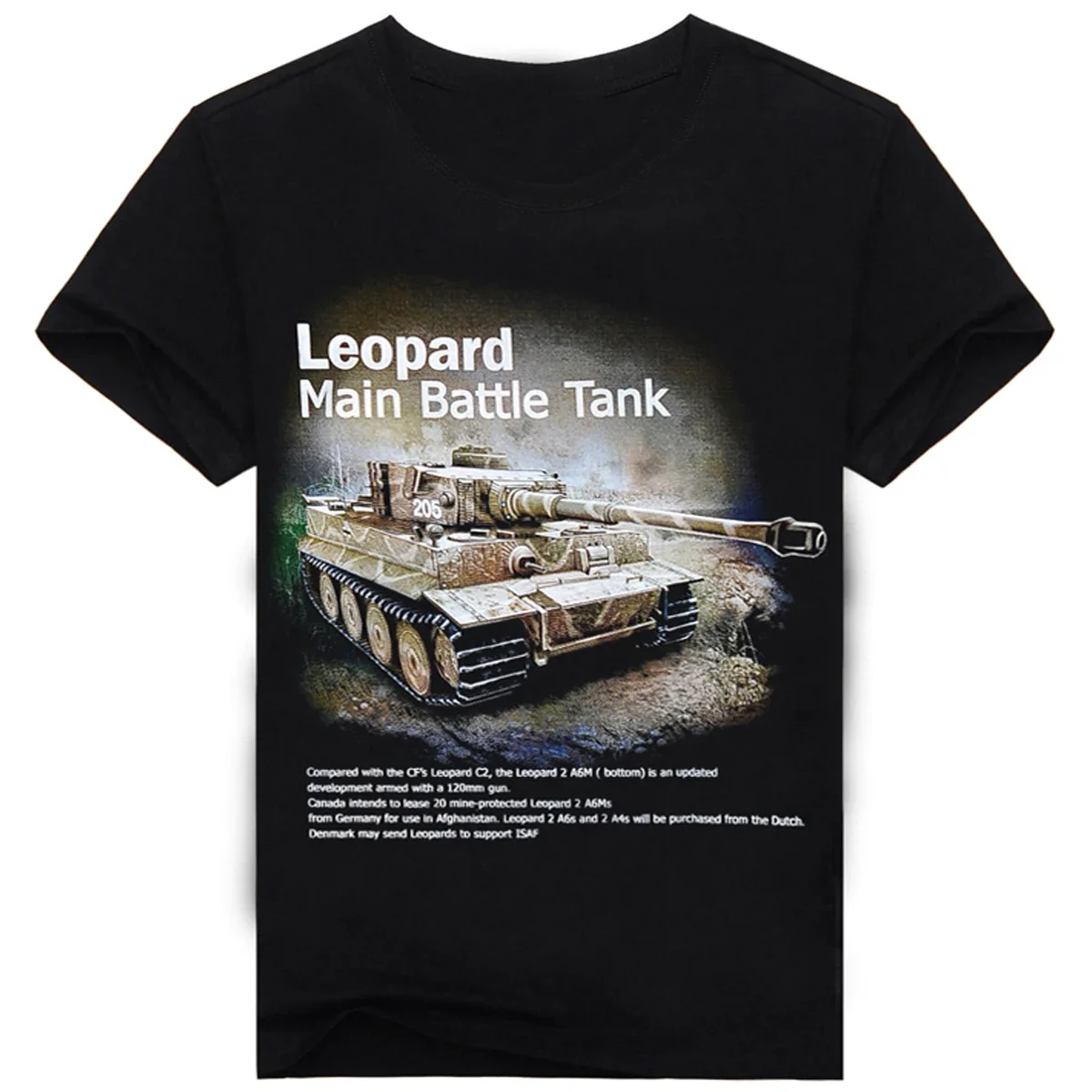 Wii Wehrmacht Panzer Leopard Main Battle Tank T Shirt. Nuove Magliette Casual O-Collo A Maniche Corte In Cotone 100% Allentate Taglia Superiore S-3Xl