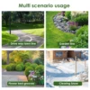 New Edger Lawn Tool Half Moon Manual Lawn Edger Stainless Steel Sawtooth Border Edger Long Handled Trimming Shovel Multipurpose 4