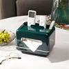 Desktop Tissue Box Removable Slight Luxury Decorative Handkerchief Case Paper Storage Box Home Office Car Nordic Plastic Holder 6