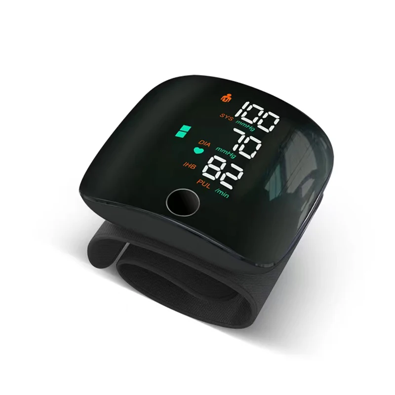 Digital Wrist Blood Pressure Monitor Sphygmomanometer Rechargeable Tonometer Tensiometer Heart Rate Meter BP Monitor