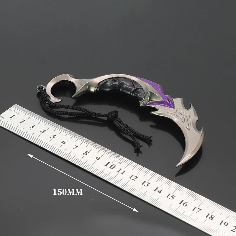 Valorant Weapon 15cm Melee Reaver Karambit Knife Metal M4 Game Peripheral Samurai Sword Alloy Model Desktop Display Gift Toy 5