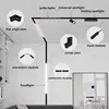 Modern Recessed Magnetic Track Lights LED Spotlight Fixtures Living Room Without Main Light Lighting Rail Magnet System 4