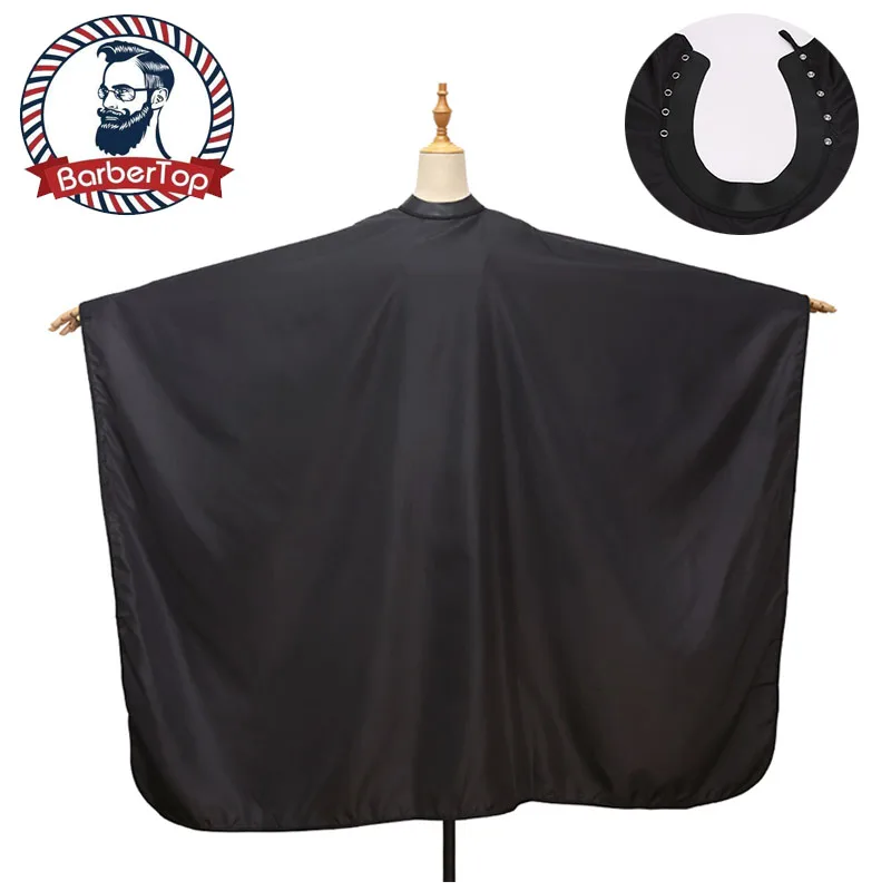 Barbertop Haircut Cloth Salon Waterproof Barber Black Cape Hairdresser Apron Hair Cut Hairdress
