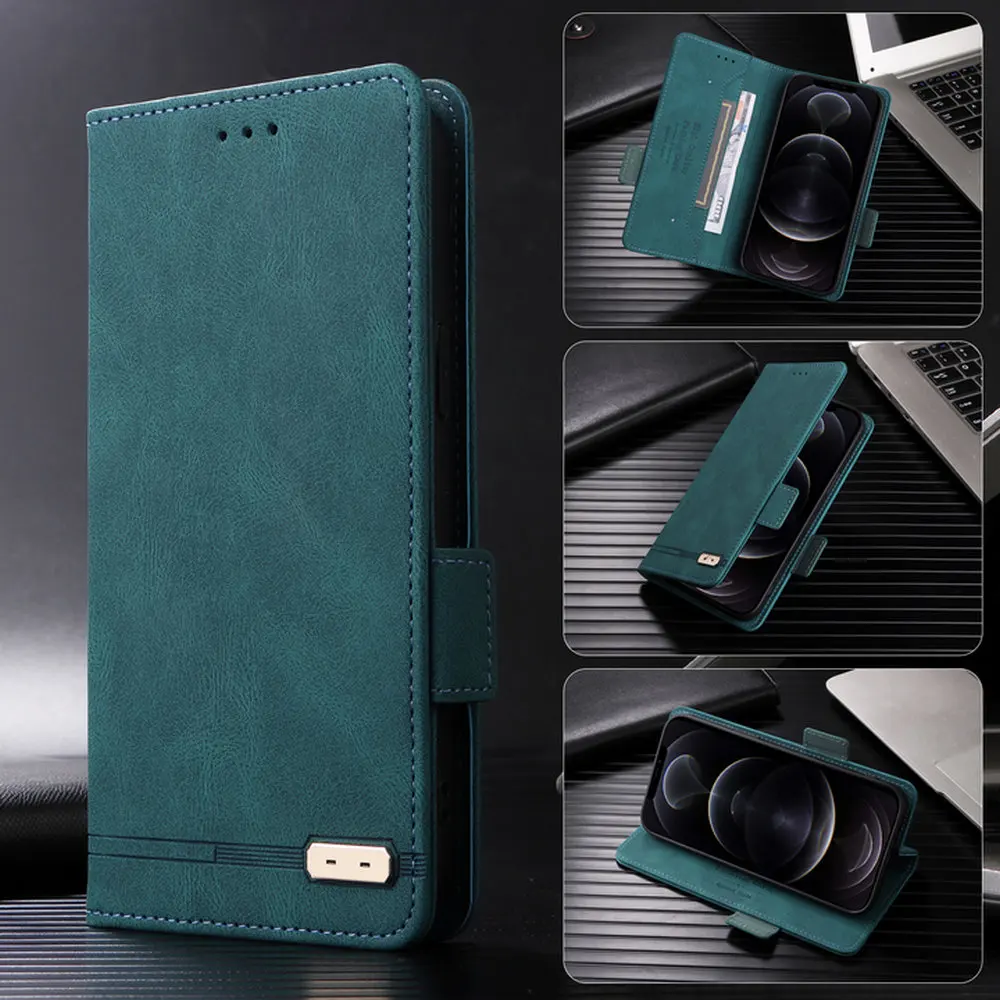 Luxury Leather Case for Oppo Realme 6 9 Pro C55 C53 C35 C33 C25y