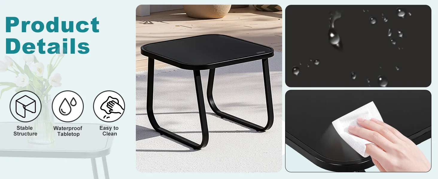 Stable Structure , Waterproof Tabletop , Easy to Clean
