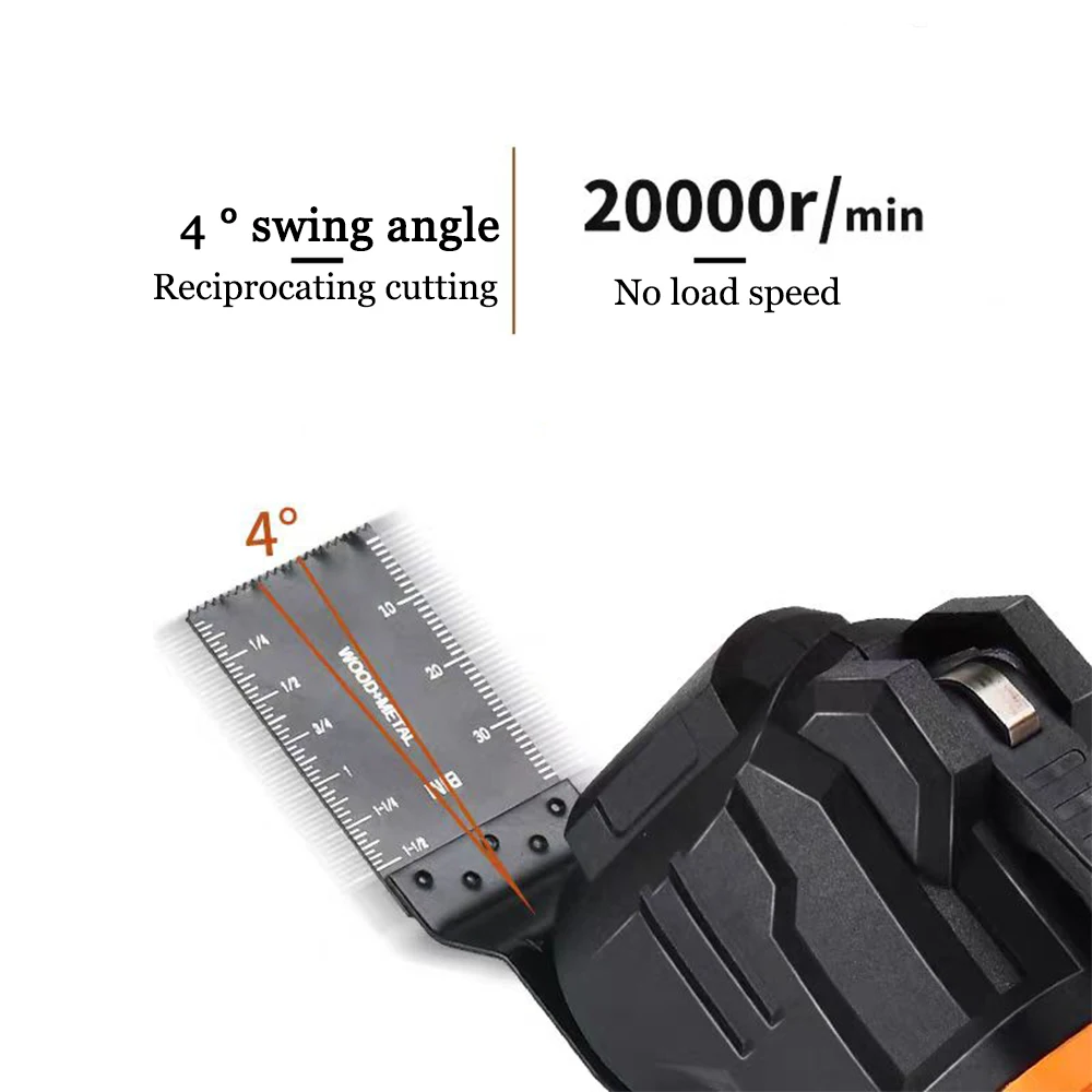 Oscillating Multi function tool Electric Saw With Trimmer /Shovel/Cutting Woodworking Speed Tool Fit Makita/Dewalt 18V Battery 3
