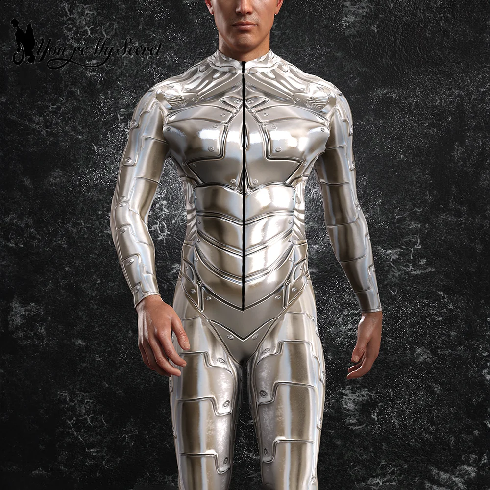 Cosplay Costume Mechanical Armored Robot Jumpsuit Cyberpunk Bodysuit Halloween Carnival Party Steampunk Zentai Suits