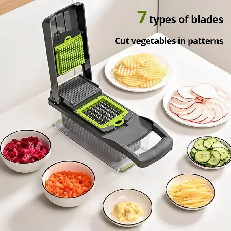 1pc 4-sided Multifunctional Vegetable Grater / Shredder For