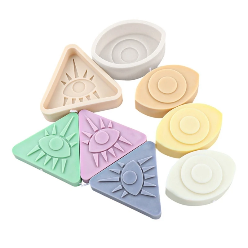 DIY Mold All-Seeing Eye for Triangle Silicone Mold Resin Casting Mold for Resin Soap Making Party Home Dec 97QE