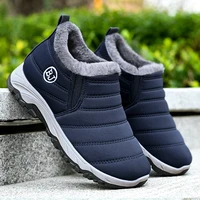 Ankle Boots New Winter Snow Boots Warm Fur Men Slip on Men Comfortable 2023 Casual Shoes Sneakers Non-slip Botas Zapatos Hombre