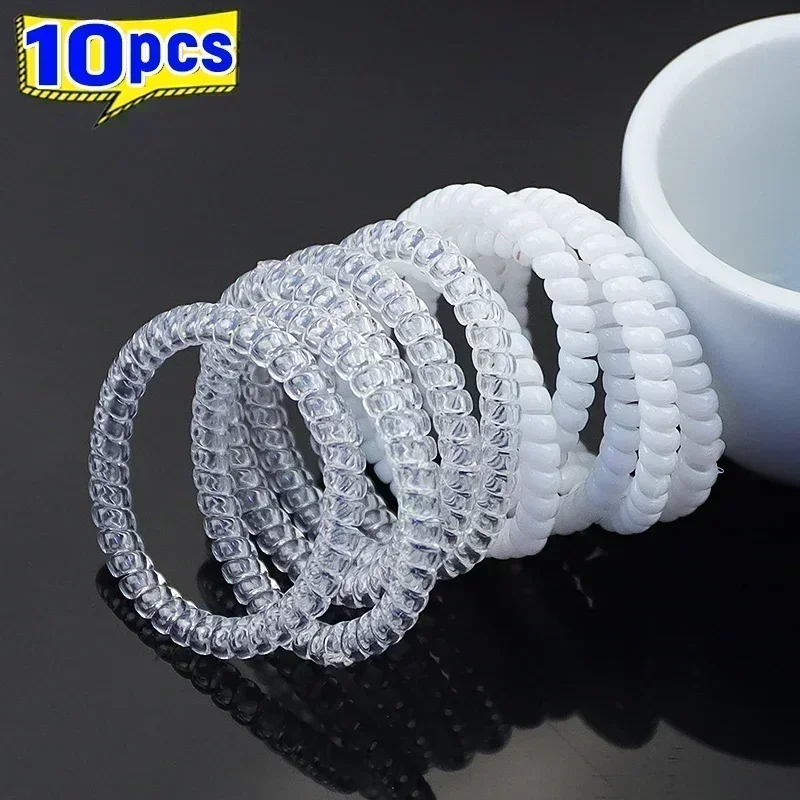 Spiral Hair Ties – No-Crease Coil Bands for All Hair Types (20 Pack)