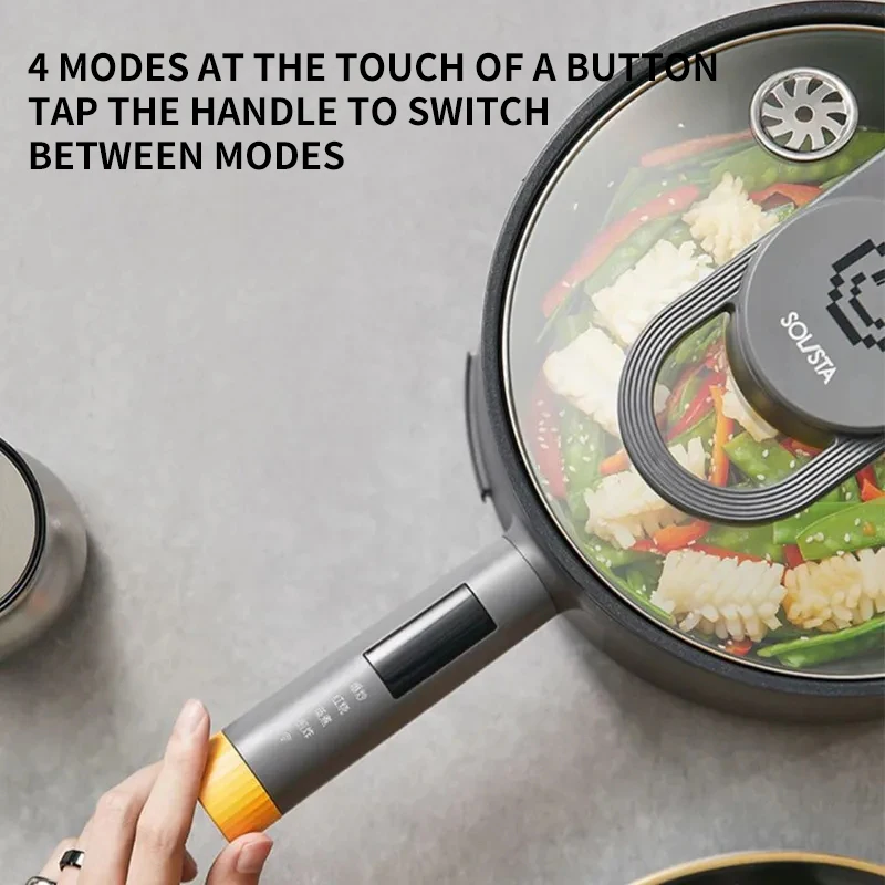 Jiuyang solo intelligent automatic cooking machine household electric hot pot integrated machine cooking Fried Rice cooking pot 3