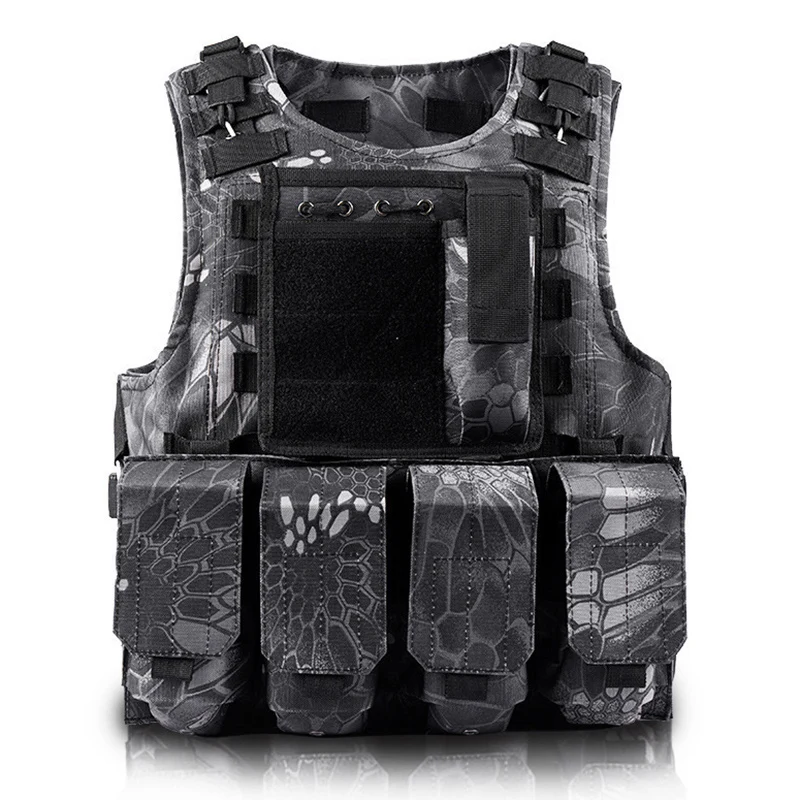 Child Tactical Military Gear Plate Carrier Vest Hunting Paintball Equipment Airsoft Combat Outdoor Molle Assault Kids CS Vests deep pressure vest