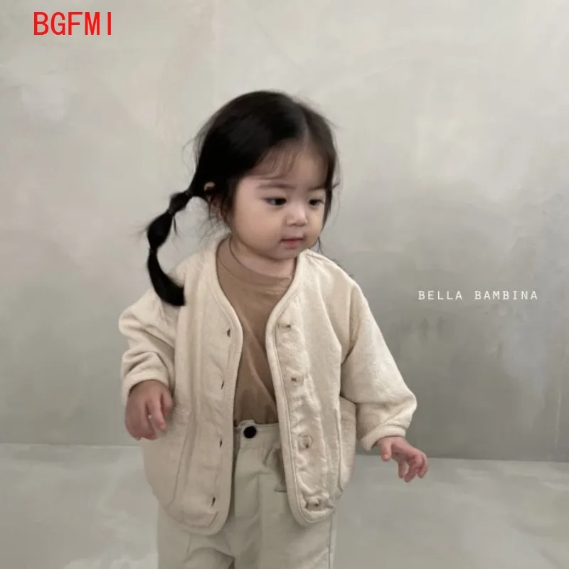 Kids Jackets Kids Coats Korean Fashion Baby Boy Girl Cotton Denim 2-7Y