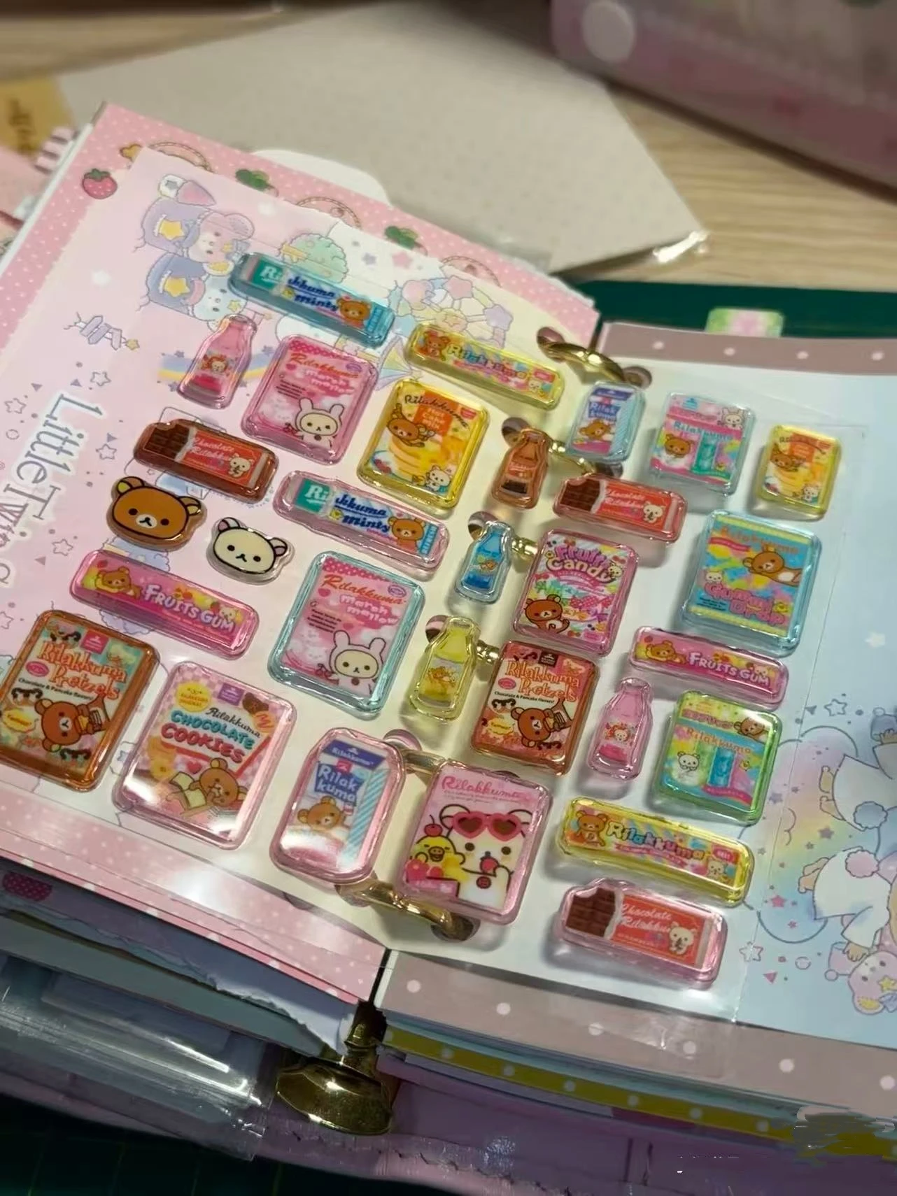Neue Cartoon Rilakkuma Food Serie Dicke Bubble-Aufkleber Kreativität Mädchen DIY Handyhülle Dekoration Schüler Notizbuch Aufkleber Spielzeug – Detail 3