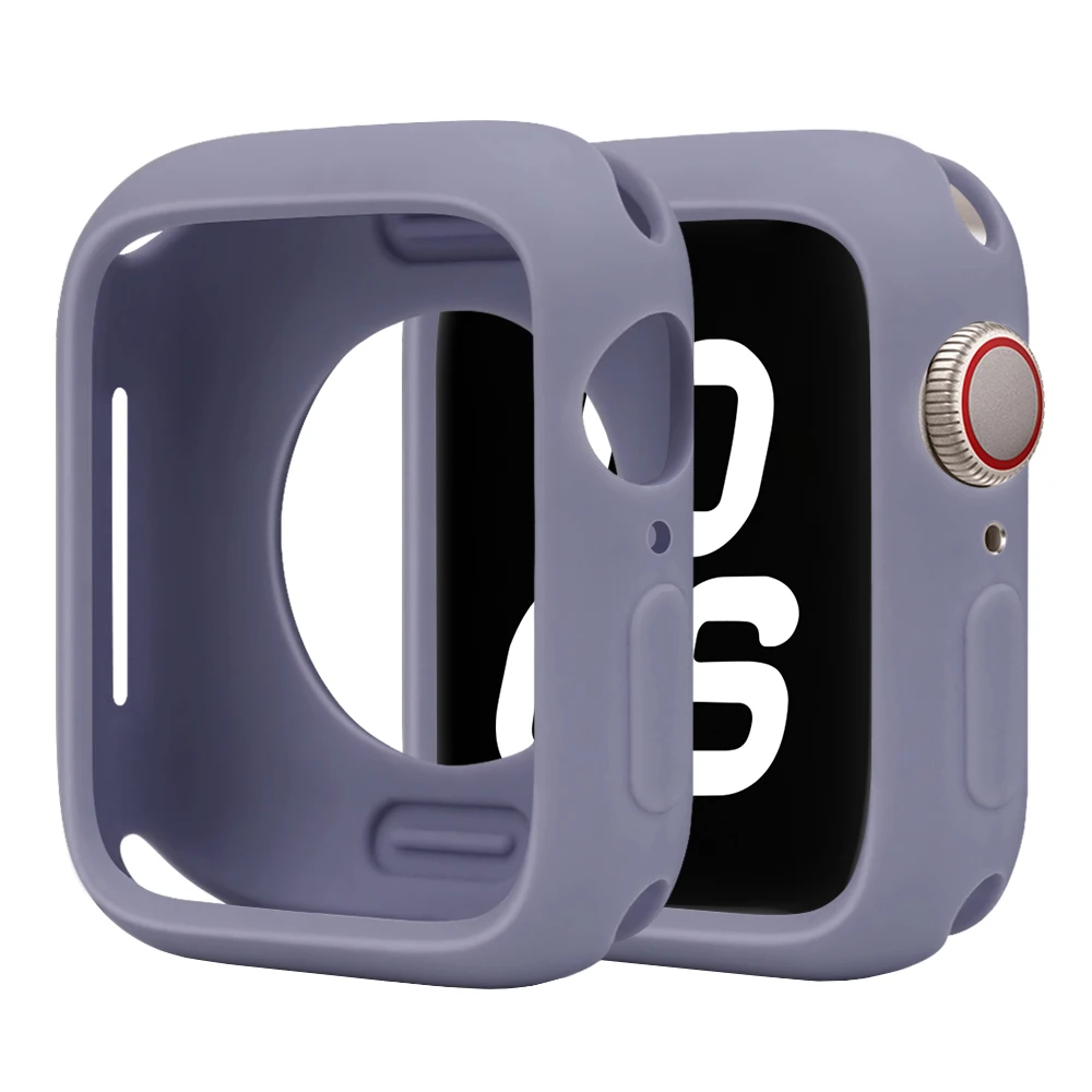 Premium Soft Silicone Protective Case for Apple Watch - Enhanced Protection Shell Cover
