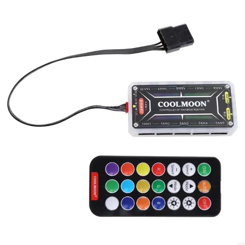 QXNE COOLMOON RGB Remote Controller DC12V 5A LED Color Intelligent Controller