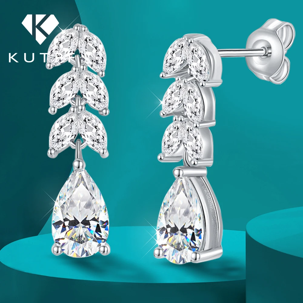 Moissanite drop earrings Clearance