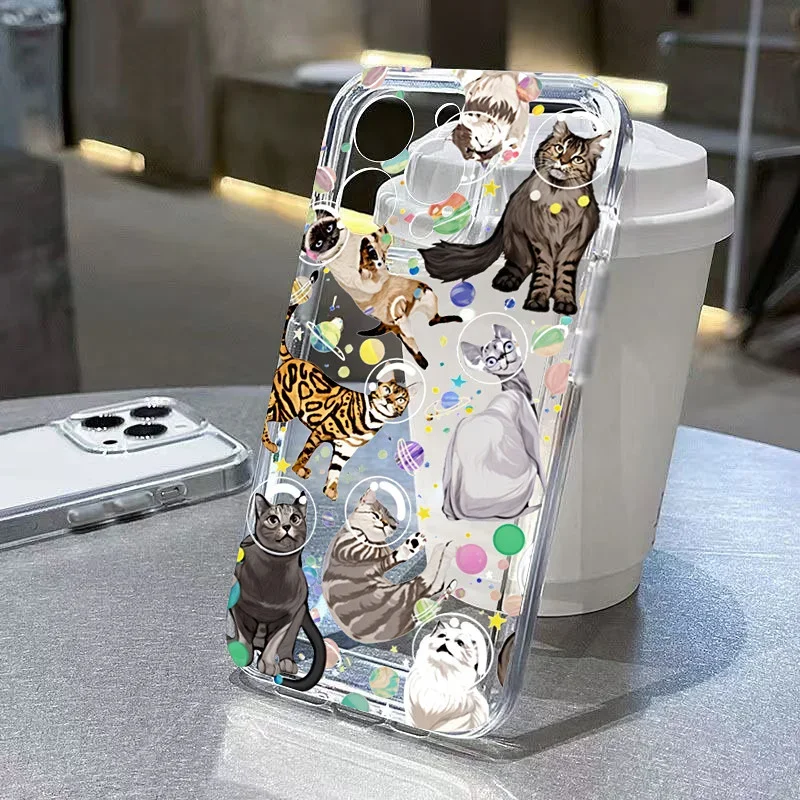 Graffiti Cartoon Pets Soft Phone Case - Vibrant Design Cover