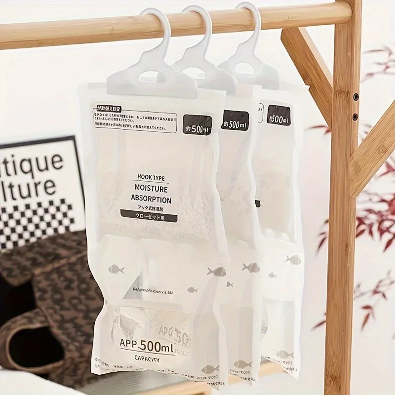 Moisture absorber bag 5 Large Dehumidification Bags Moisture Absorbing Breathable Mold Proof Used for Wardrobe and Household Dehumidification