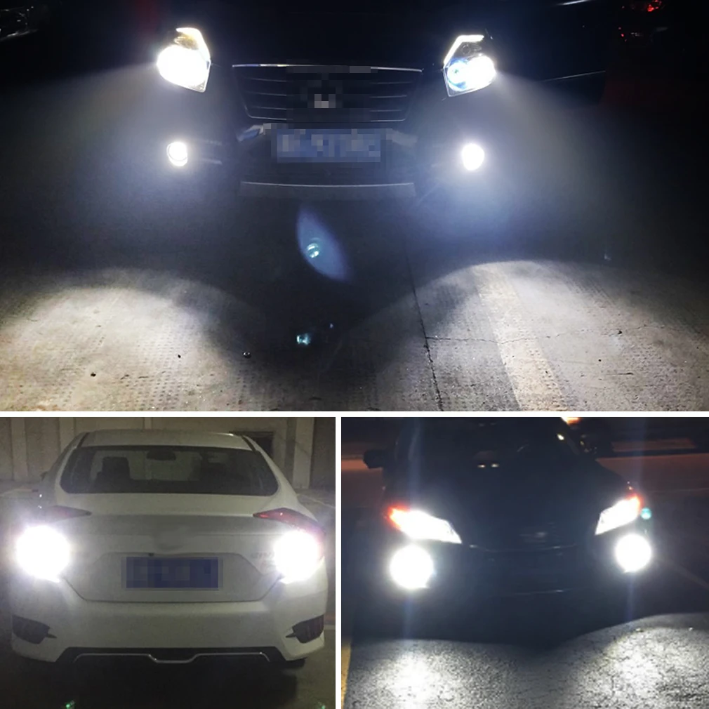 2Pcs H1 H3 Led Lamp Car Fog lights 2000LM Day Driving Light Auto H3 H1 Led Bulbs 6000K White 12V 24V Automotive
