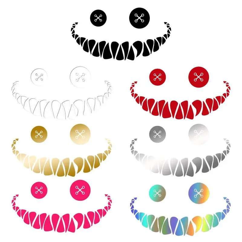 

Demon Smile Sticker Car Sticker Decals for Windshield Window Bumper Trunk Motorcycle Helmet Removable Car Exterior Stickers