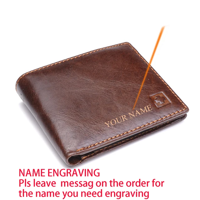 MRF1-cartera de cuero genuino con bloqueo RFID para hombre, billetera con protección el de identidad, Vintage para tarjetas de crédito - AliExpress Maletas y bolsas