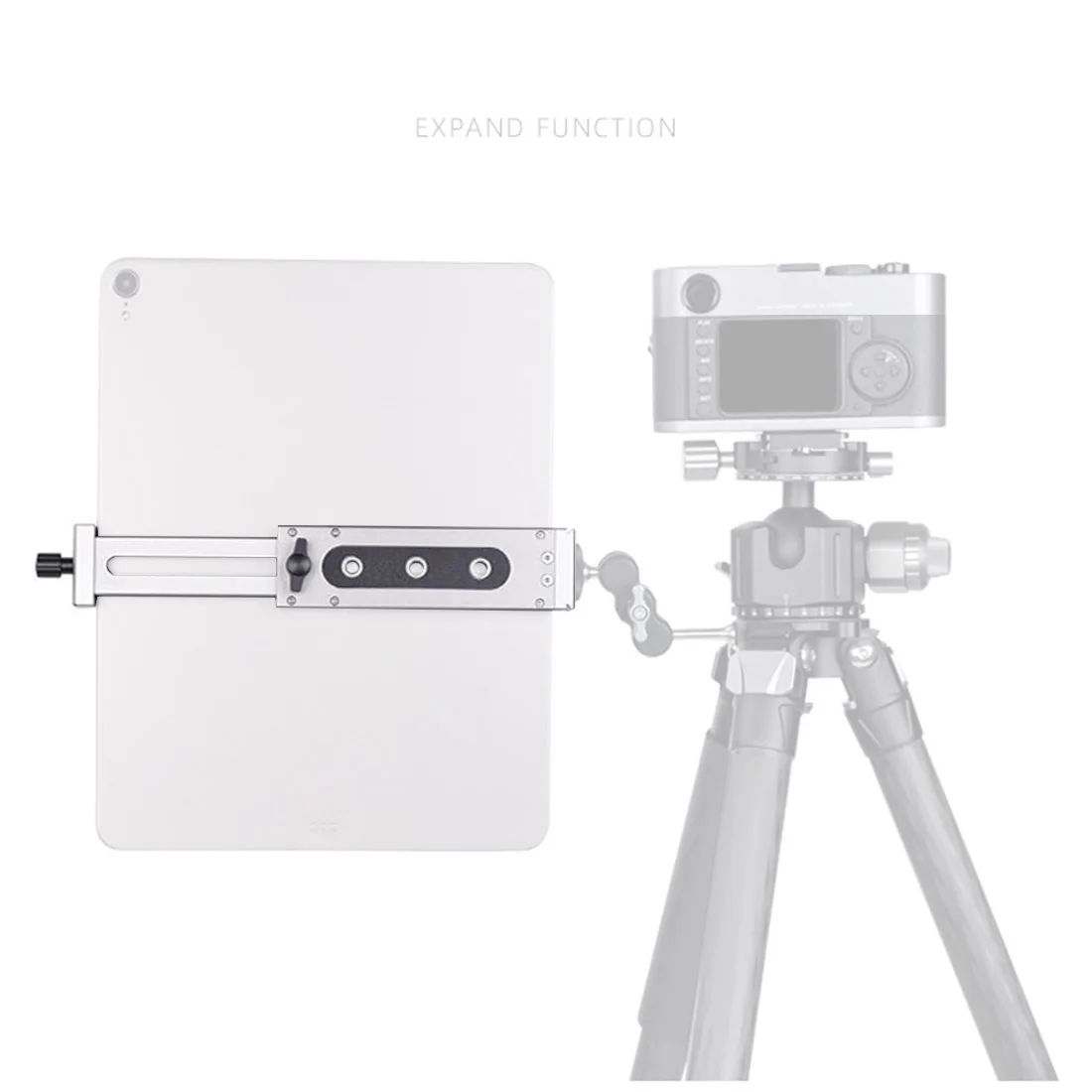 Universal Tablet Ständer Telefon Halter Einstellbare Kalte Schuh Licht Halterung für iPad Mini / Pro / Air Tablet Clamp Stativ Halterung – Detail 3