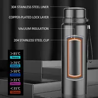800 1000ML Stainless Steel Thermal Water Bottle Keep Cold and Hot Water Cup Thermos for Water Tea Coffee Vacuum Flasks 3