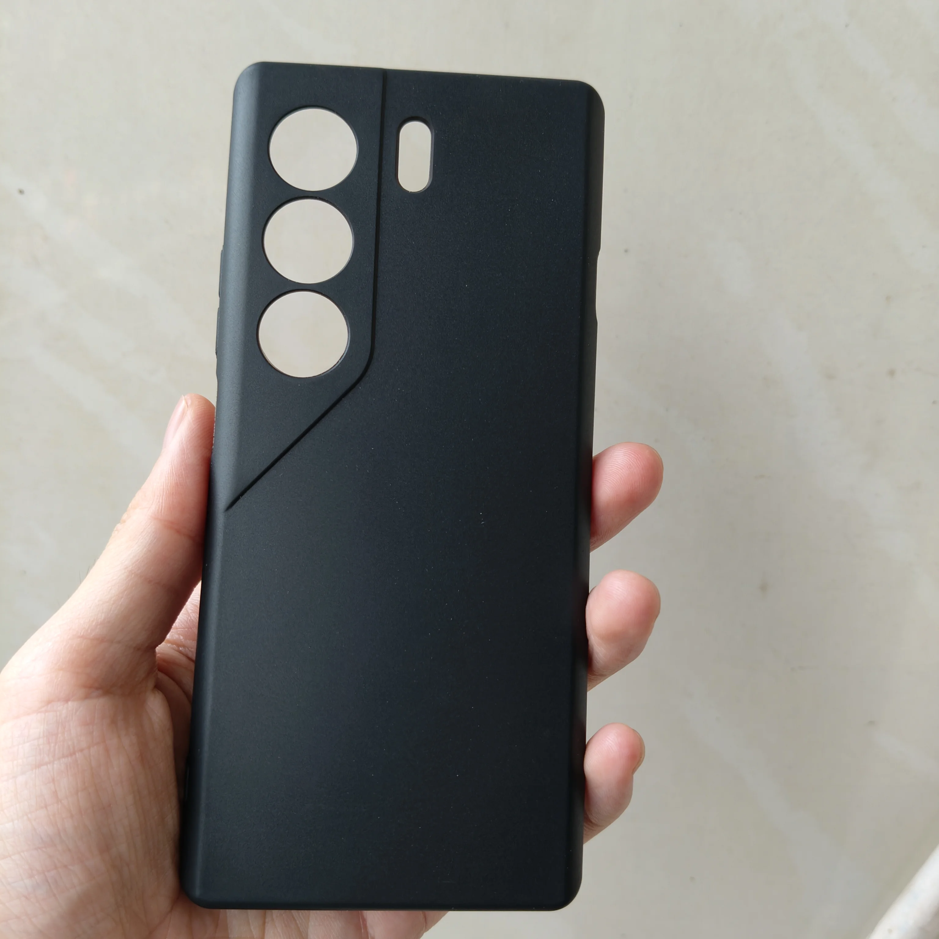 Sleek Black Soft TPU Slim Matte Protective Phone Case