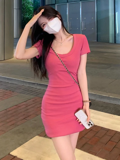 Y2k Sleeveless Dress Women Folds Elegant Simple Beautiful Ins Stylish  Spring Clothes Ladies Cozy Soft Empire Streetwear Korean - AliExpress