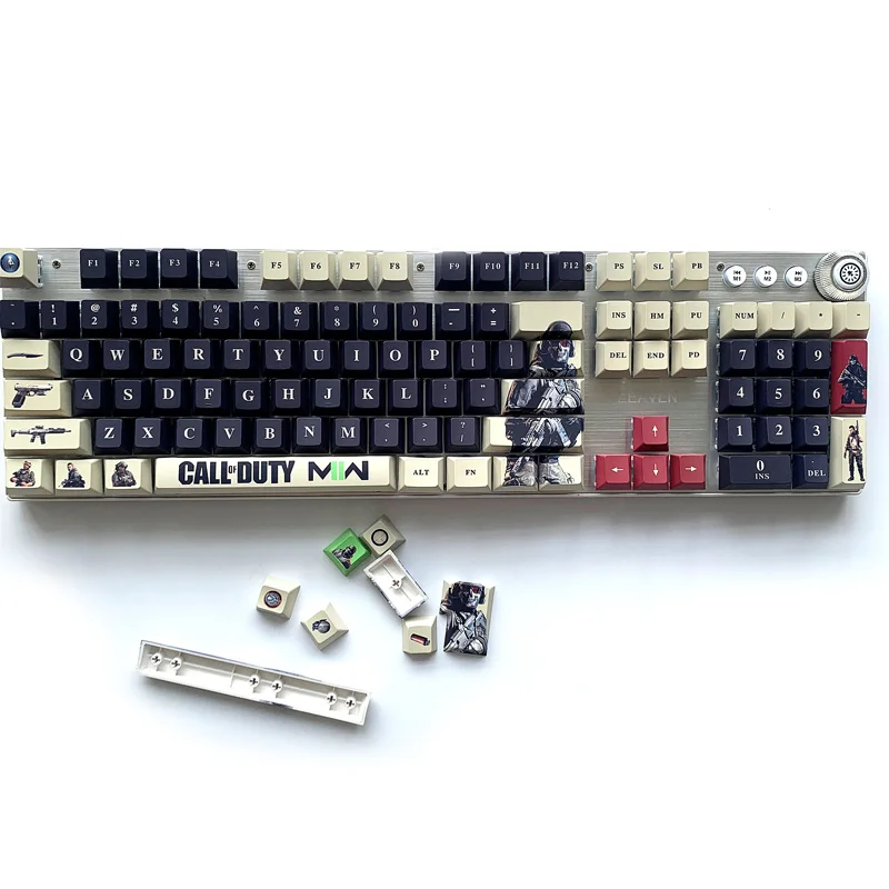 Teclado Mecânico Teclados de Call-of-duty Ghost Cod Tiro Pbt Modern Warfare mw ps Switch mx Cherry Teclado Mecânico com Iso