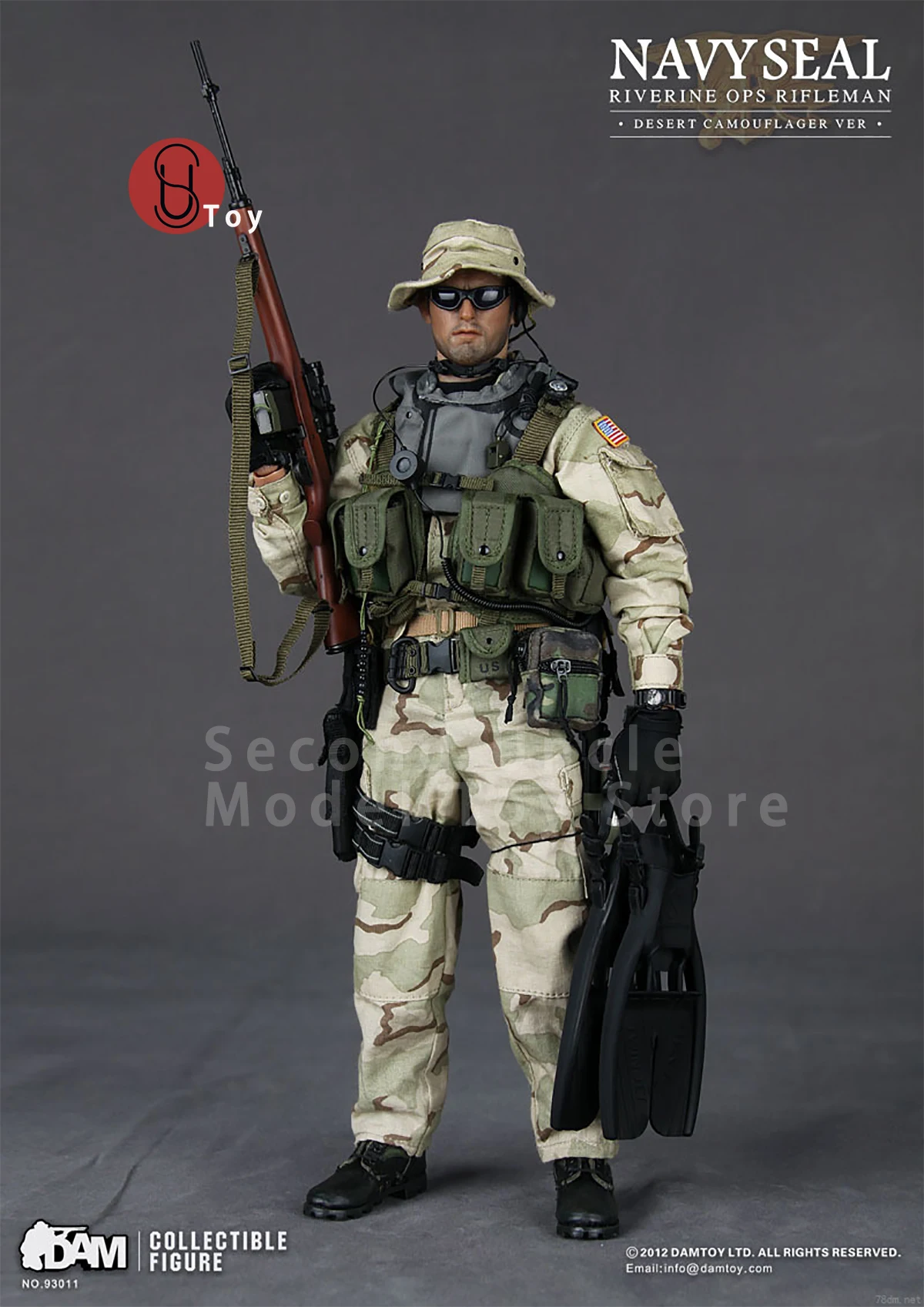 DAMTOYS DAM 93011 1/6 NAVY SEALS Riverine OPS Rifleman Desert