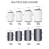 Chauffe-eau électrique marin 12V 24V 220V, chaudière en acier inoxydable, réservoir d'eau chaude isolé 10L 30L pour yacht et camping-car 4