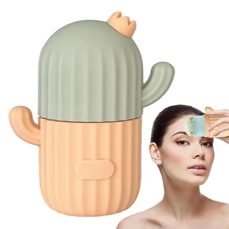 Facial Ice Cube Mold Silicone Freezing Beauty Swelling Face Massager Moisturizing Washable Icing Mould ice mold
