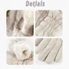 1 Pair Soft Plush Cuff Gloves Plus Velvet Thickened Warm Waterproof Touch Screen  Autumn Winter Coldproof Cycling Ski Gloves 3