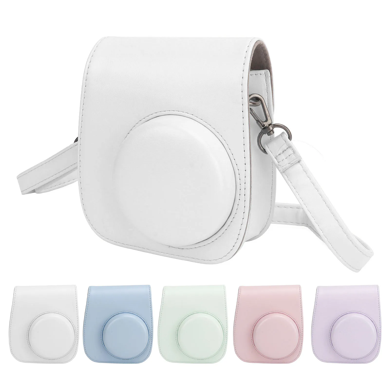 Mini Instant Camera Protective Bag PU Case For Fujifilm Instax Mini 12 With Album Filters Colorful Hanging Frames Stickers instant camera case