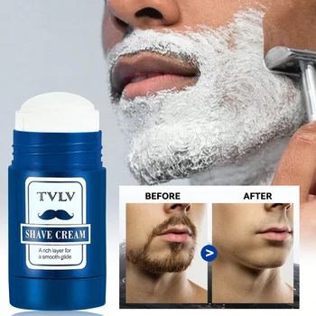 Delicata schiuma da barba da uomo, ricca e delicata, detergente da barba due in uno, crema da barba idratante 1