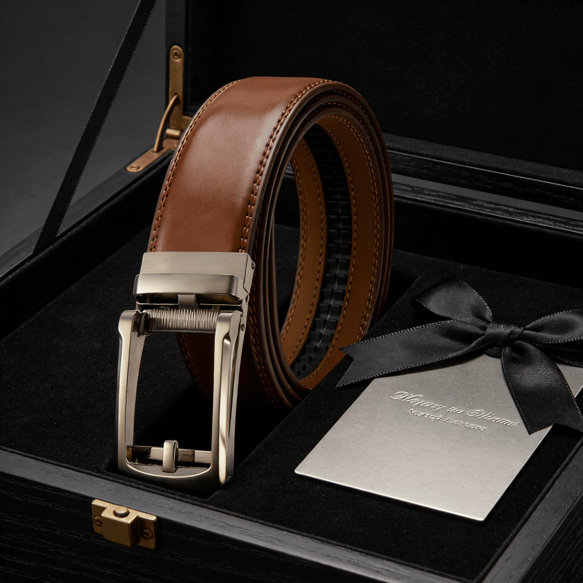 Luxus Männlichen Automatische Bund männer Echte Leder Gürtel von Metall Automatische Schnalle Designer Hohe Qualität Rindsleder Taille Riemen – Detail 15
