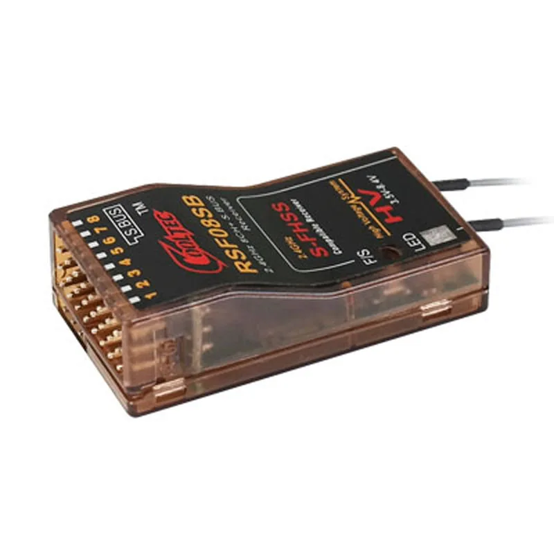 Récepteur RSF08SB 8CH Futaba S-FHSS S.BUS avec étiquette de compatibilité 10J 8J 6K