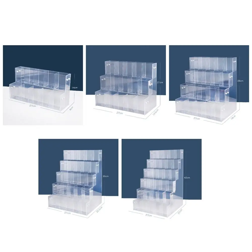 Creative Stationery Display Shelf Ladder Type Pen Tray Space-Saving Brush Storage Rack Office Stationery Shop Desktop Ornaments Pen Holder Pen And Brush Holder