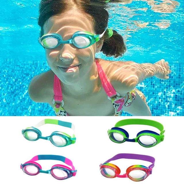 Gafas de natación de silicona para niños, lentes coloridas impermeables y  antivaho para Natación en Piscina, buceo y deportes acuáticos - AliExpress