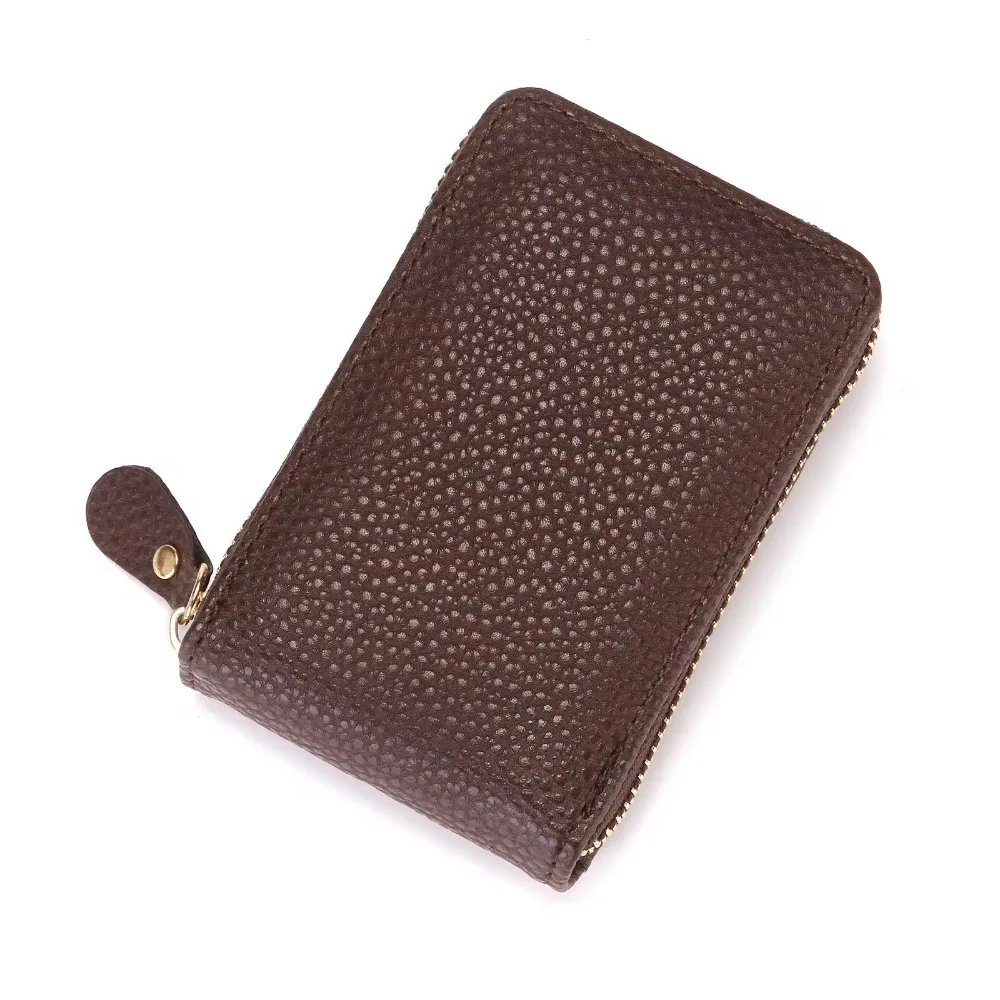 Multifunctional Anti-theft Brush Soft Vertical Organ Card Bag for Men and Women Coin Purse Rfid Wallets Travel Accessories