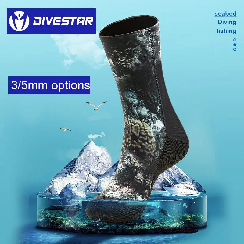 

3/5MM Neoprene Diving Socks Snorkeling Swimming Scuba Diving Socks for Adults Swimming Socks Keep Warm for Scuba Diving