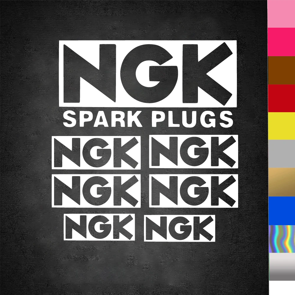 Motorcycle Sponsor Ngk Decal spark plug k2 stickers for car and motor Decor gtskytenrc 3650 brushless motor 3600kv waterproof motor 60a esc t plug programming card for 1 10 rc car truck