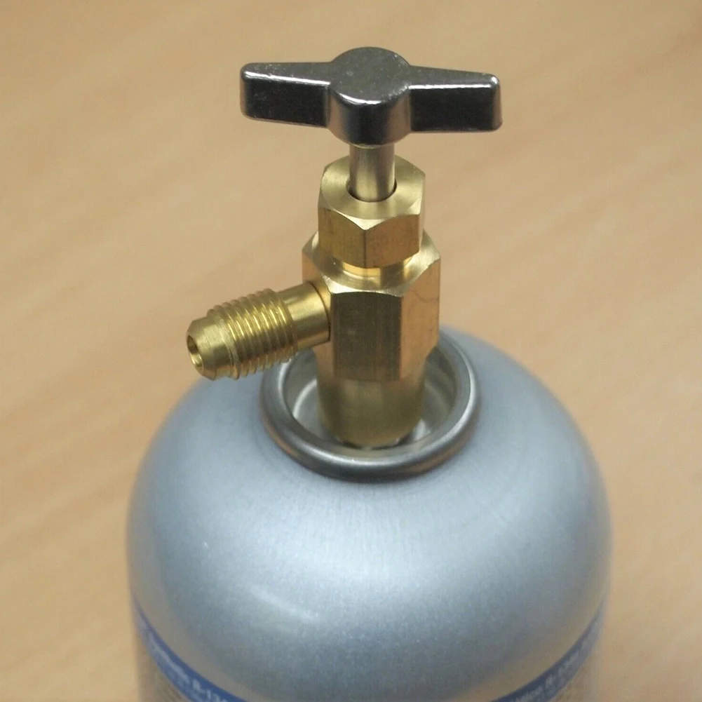 

3PC Self Sealing R1234yf A/C Can Tap 1/2\" ACME LH 1/4\" SAE Male Fit R12 R134a Adaptor Combination Auto Repair Tools
