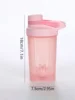 1pc 16.9oz/500ml Shaker Protein Bottle Powder Shake Cup Water Bottle Plastic Mixing Cup Body Building Exercise Bottle 5